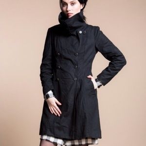 NWOT Vaute Couture Vegan Waxed Canvas Coat